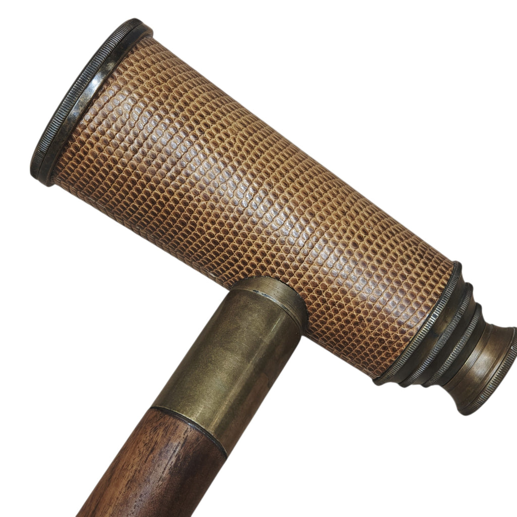 Teleskop-Gehstock Fernrohr-Spazierstock Thos. J. Evans Telescope Cane bekannt 19 frühen 20. Jahrhunder