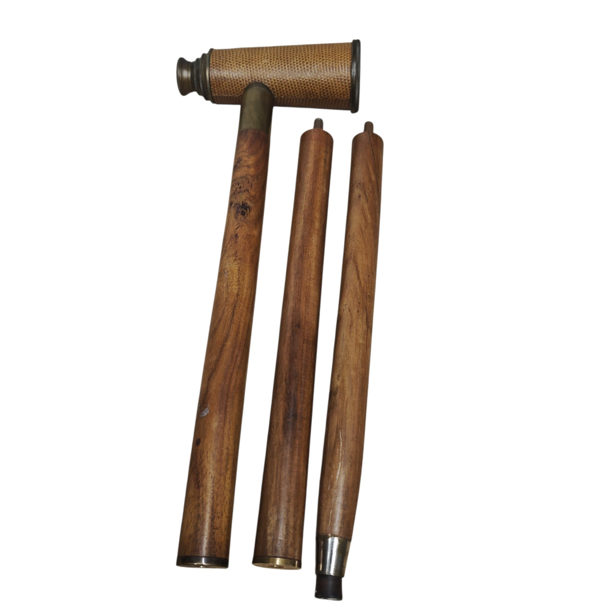 Teleskop-Gehstock Fernrohr-Spazierstock Thos. J. Evans Telescope Cane bekannt 19 frühen 20. Jahrhunder