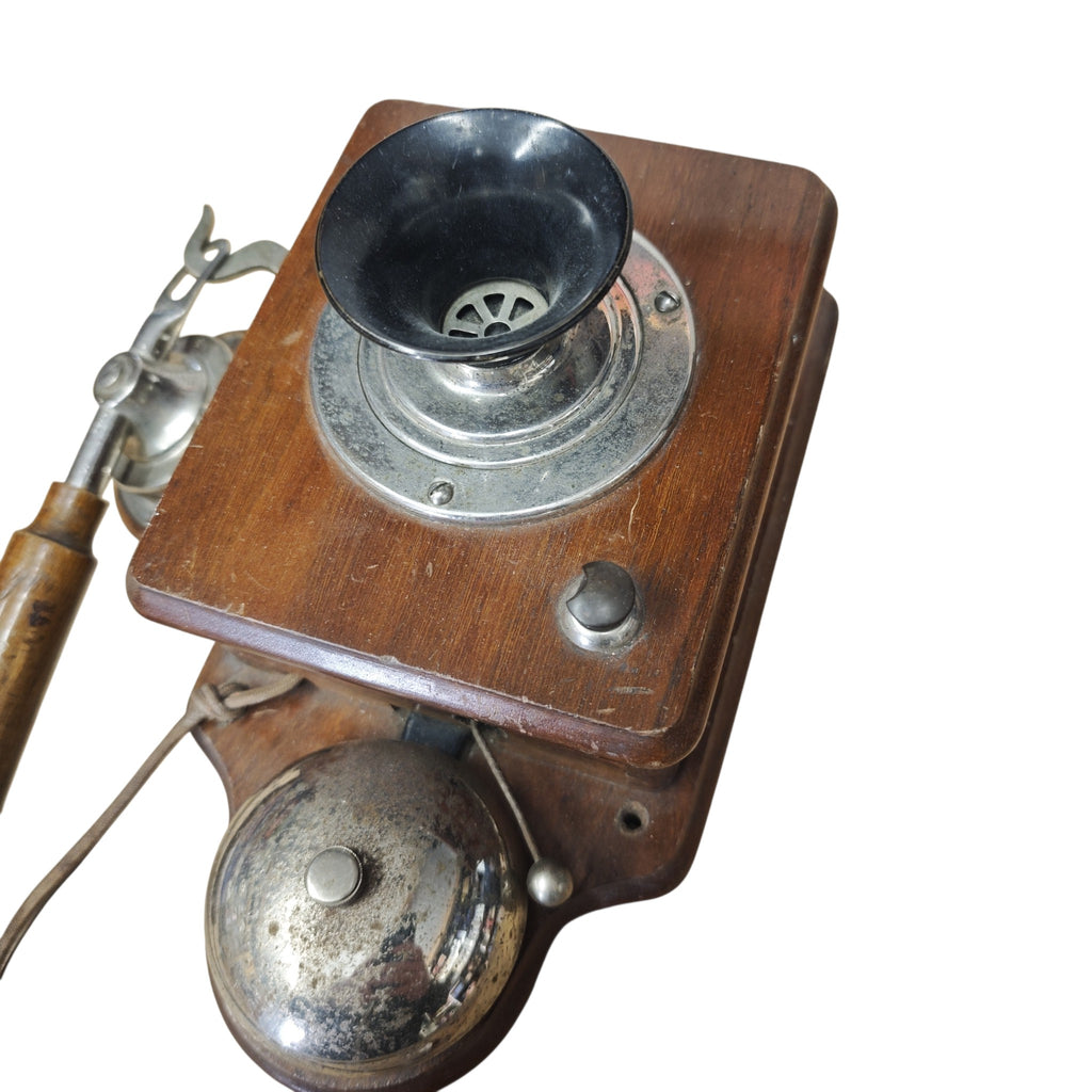 Antike Telefon Wandapparat um 1900