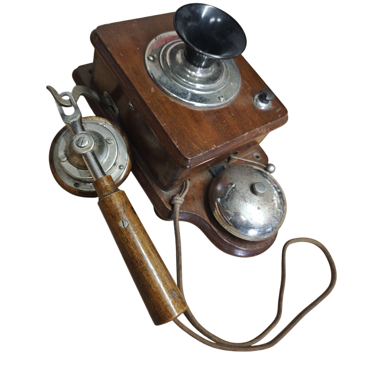 Antike Telefon Wandapparat um 1900