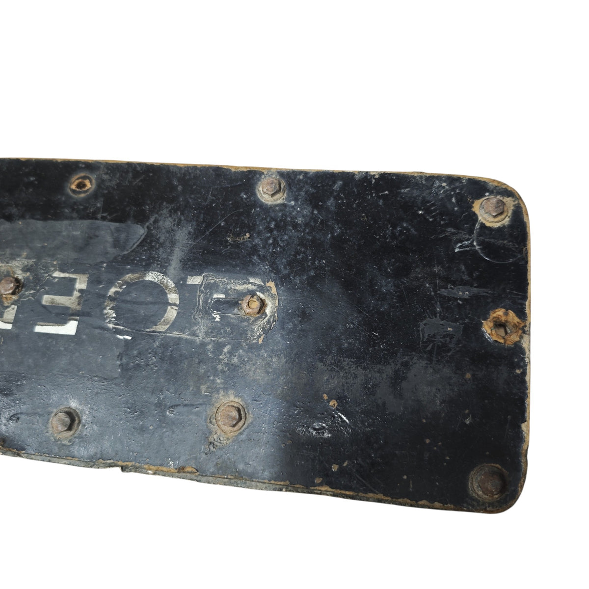 historisches schwarzes österreichisches Kfz-Kennzeichen aus Wien
