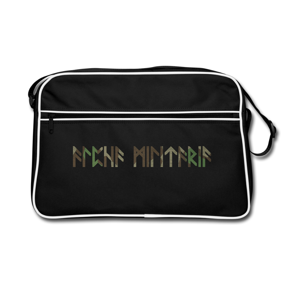Retro Tasche - Schwarz/Weiß