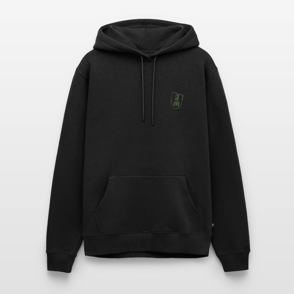 Männer Premium Hoodie Splitt - Schwarz