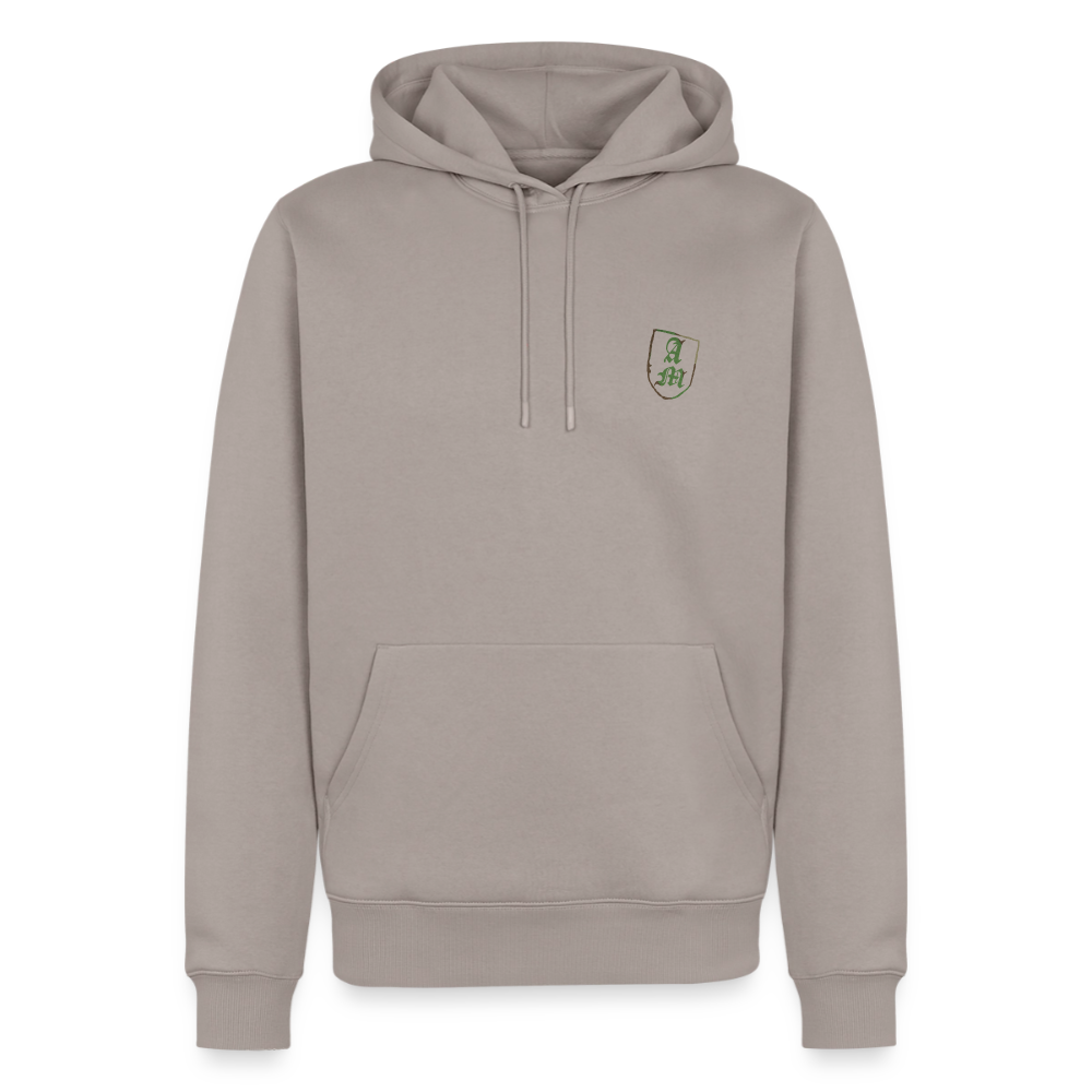 Männer Premium Hoodie Splitt - Taupe