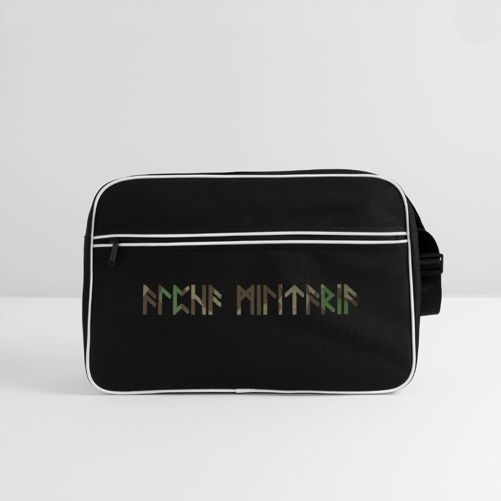 Retro Tasche - Schwarz/Weiß