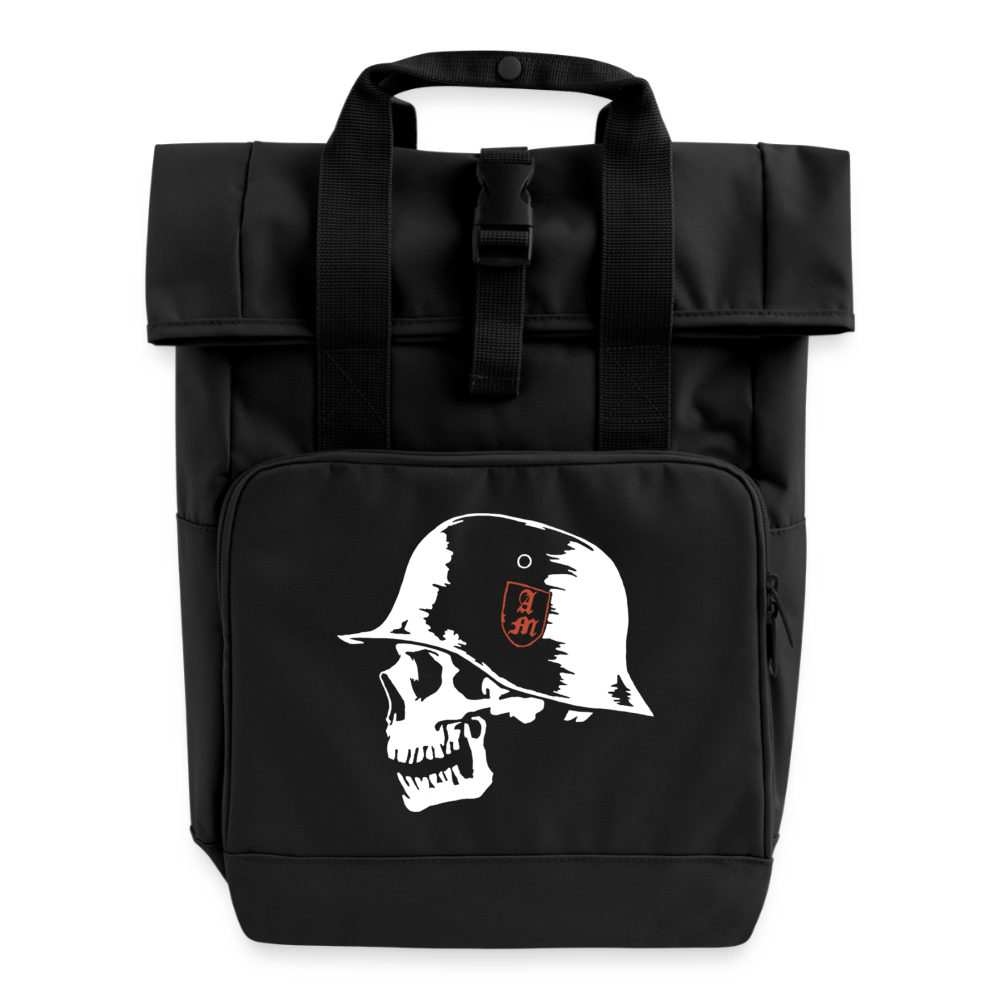 Rolltop Rucksack mit zwei Griffen - Schwarz
