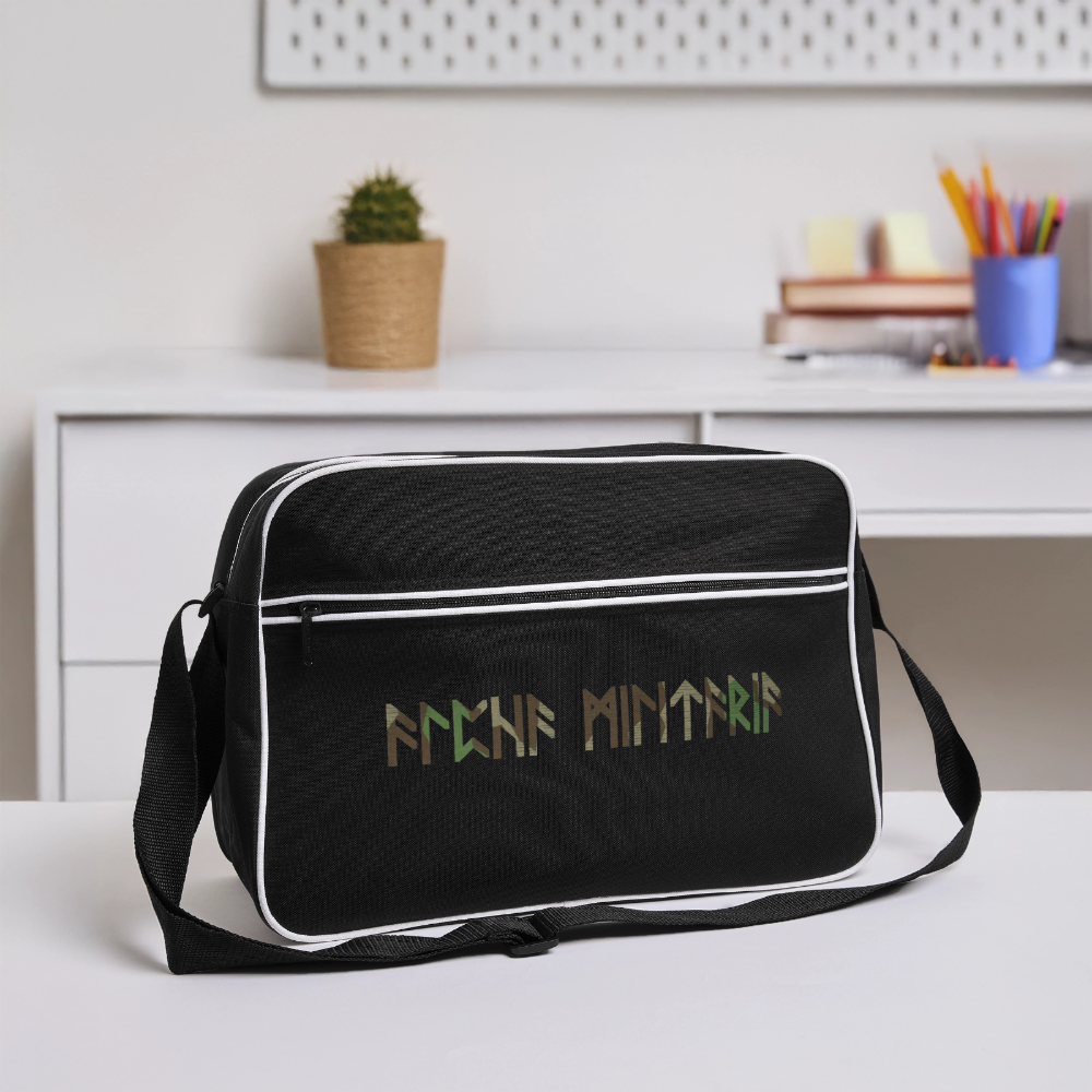 Retro Tasche - Schwarz/Weiß