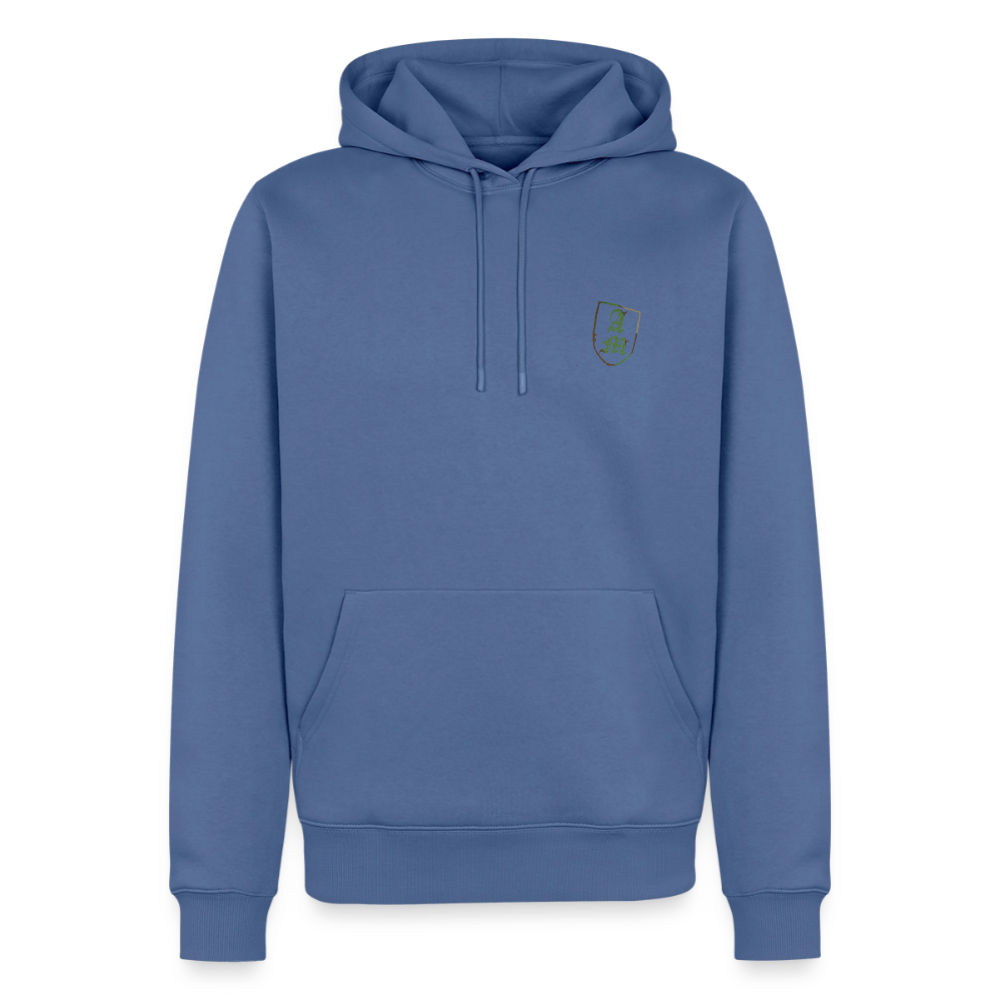 Männer Premium Hoodie Splitt - Taubenblau