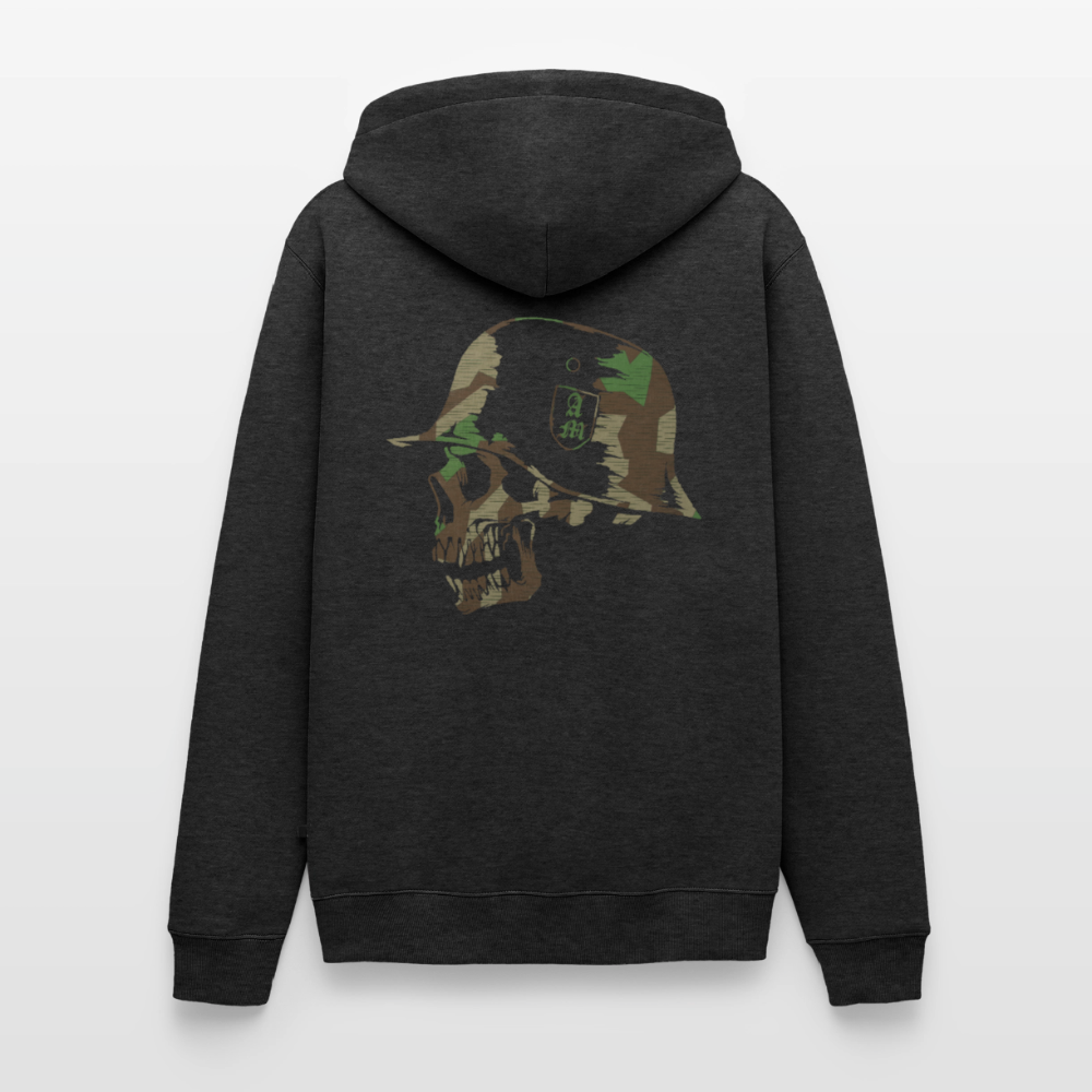 Männer Premium Hoodie Splitt - Anthrazit meliert