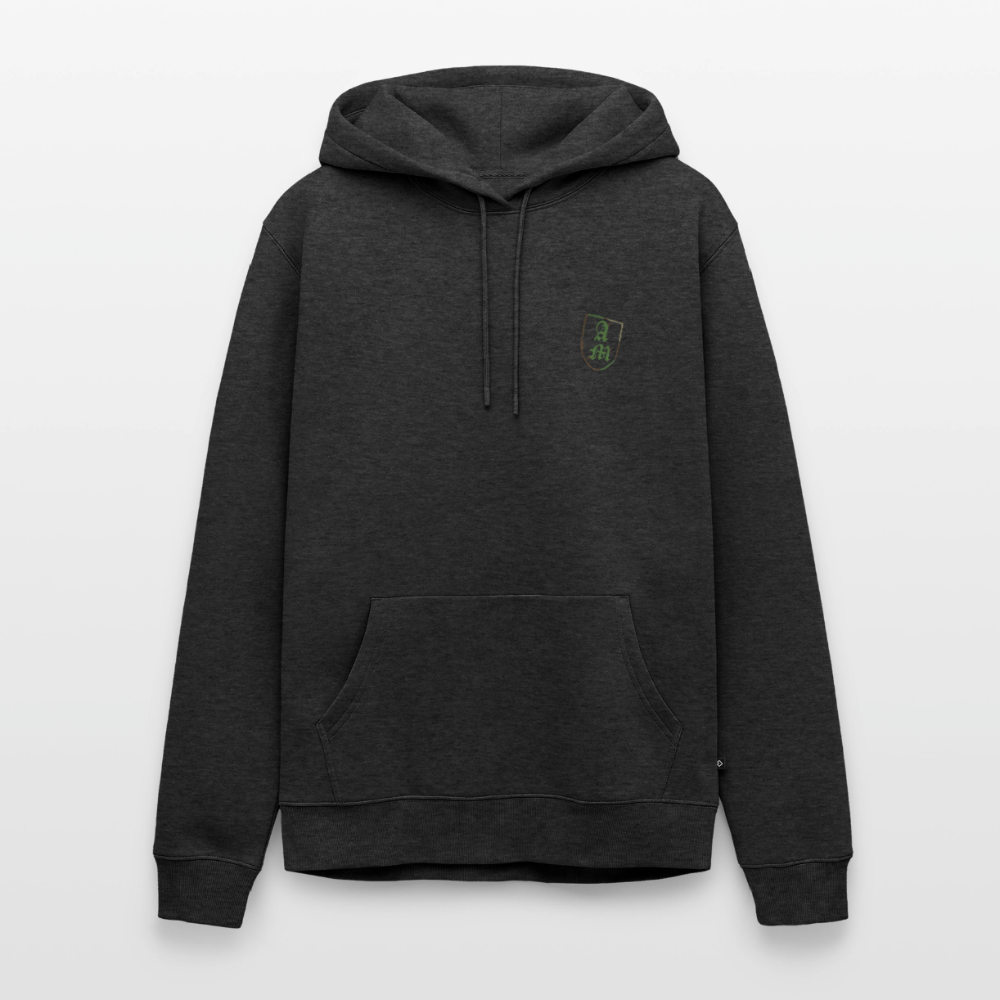 Männer Premium Hoodie Splitt - Anthrazit meliert