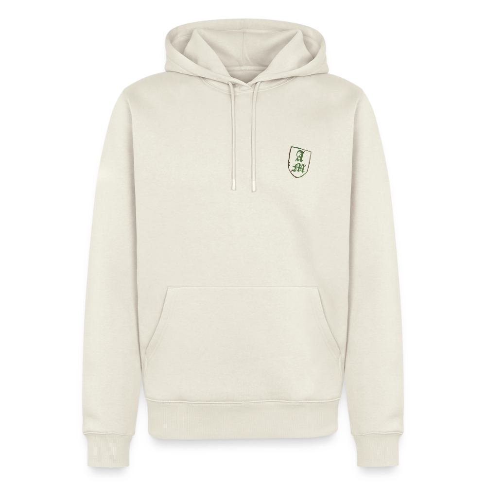 Männer Premium Hoodie Splitt - Naturweiß