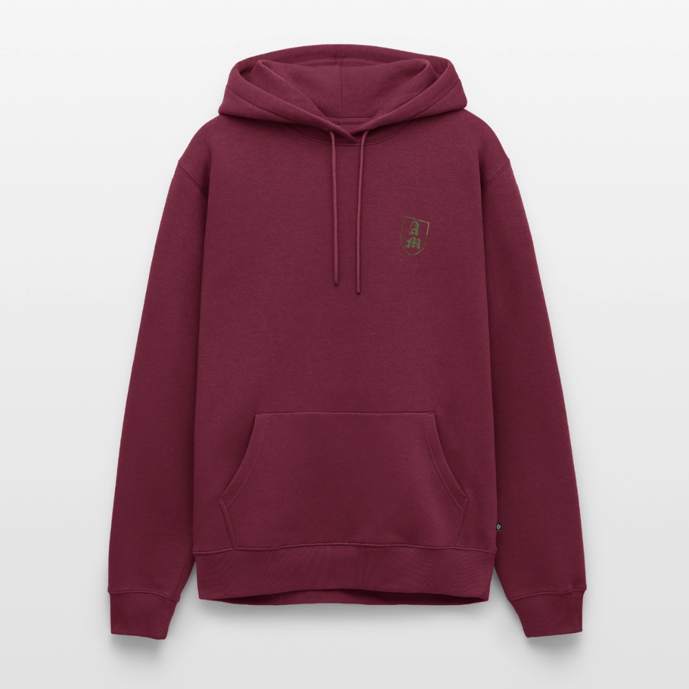Männer Premium Hoodie Splitt - Burgunderrot