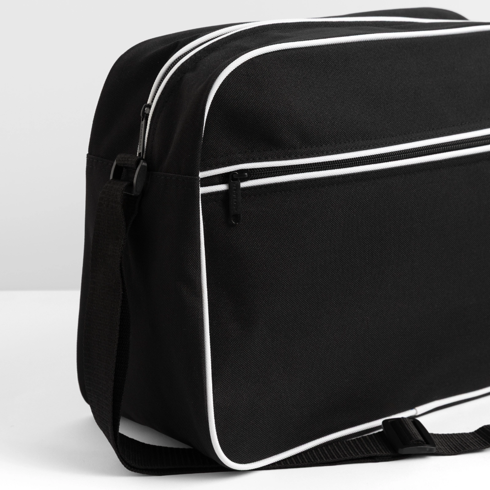 Retro Tasche - Schwarz/Weiß