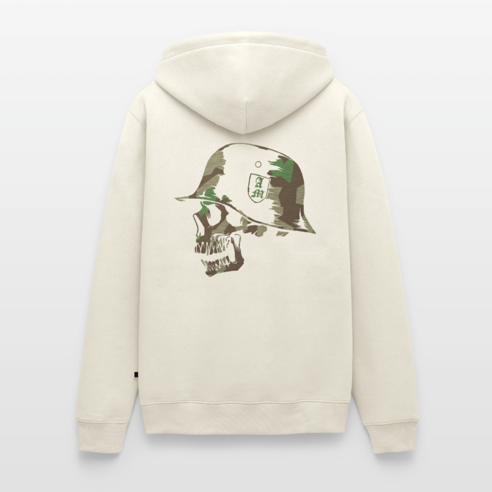 Männer Premium Hoodie Splitt - Naturweiß