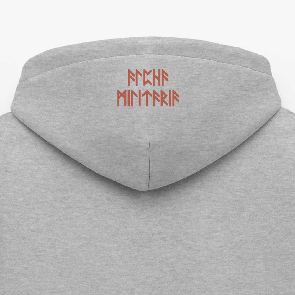 Männer Premium Hoodie - Grau meliert