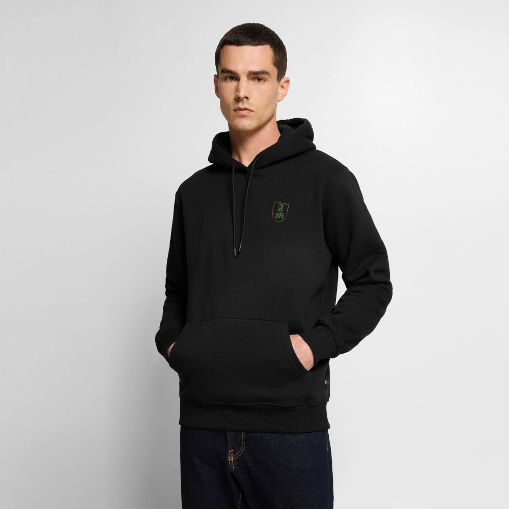 Männer Premium Hoodie Splitt - Schwarz