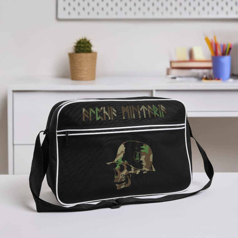 Retro Tasche - Schwarz/Weiß