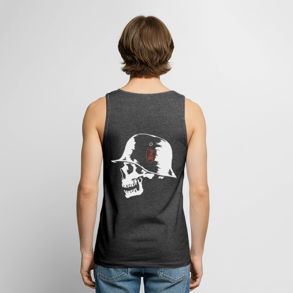 Männer Premium Tank Top - Anthrazit meliert