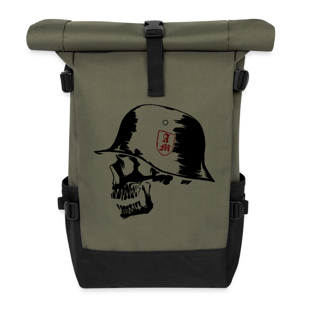 Rolltop Rucksack - Olive/Schwarz