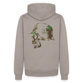 Männer Premium Hoodie Splitt - Taupe