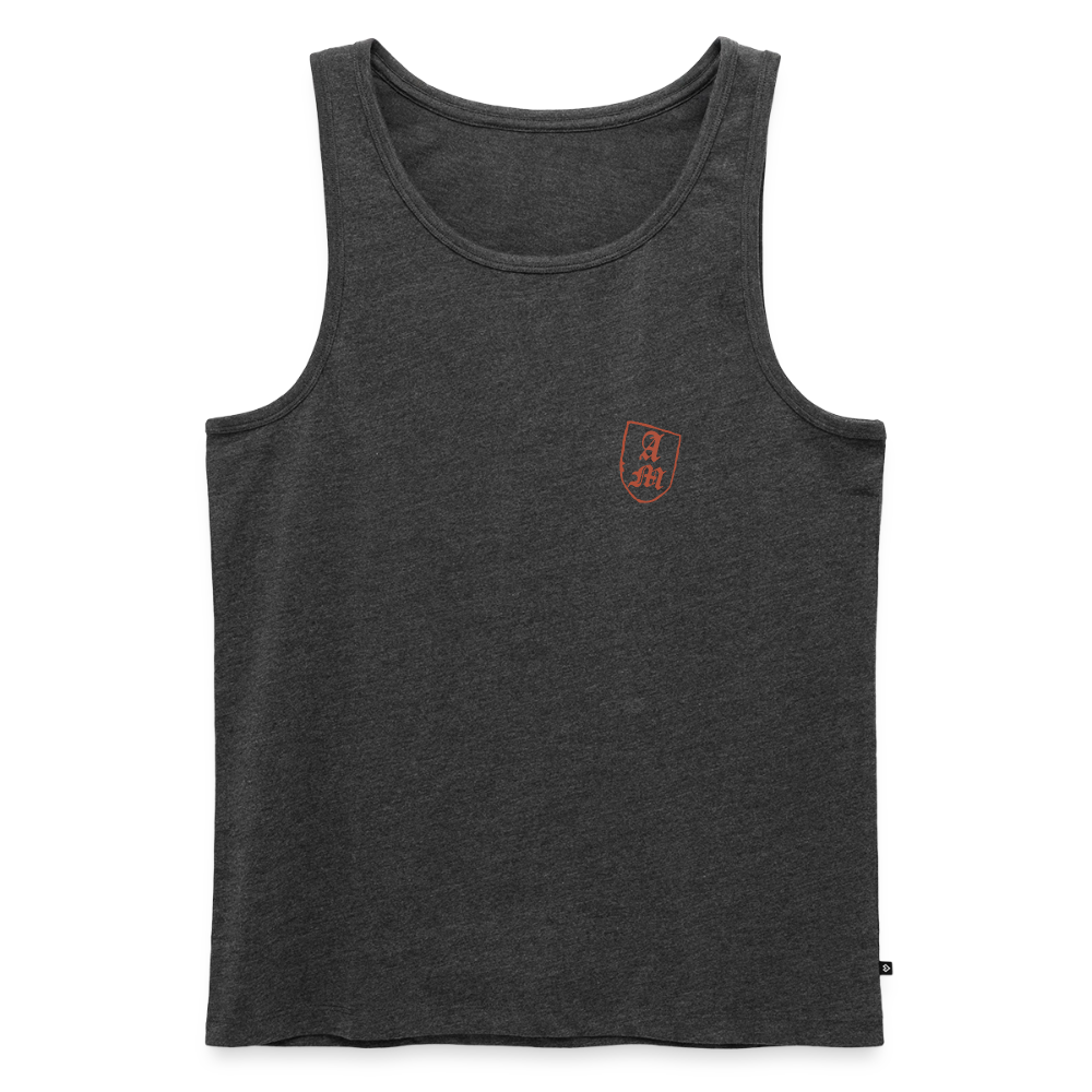 Männer Premium Tank Top - Anthrazit meliert