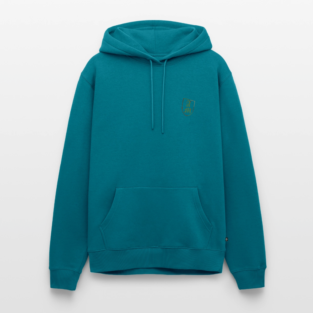 Männer Premium Hoodie Splitt - Petrol