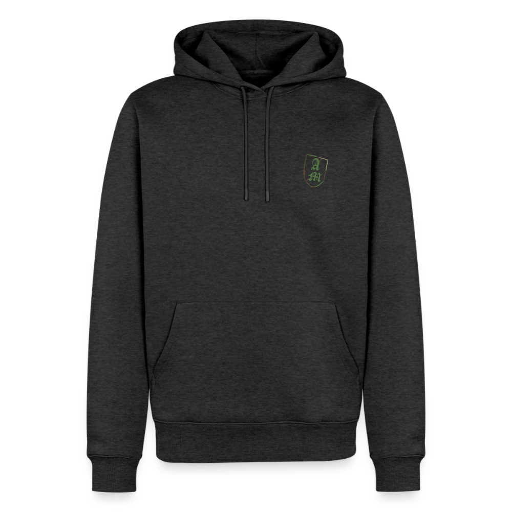 Männer Premium Hoodie Splitt - Anthrazit meliert