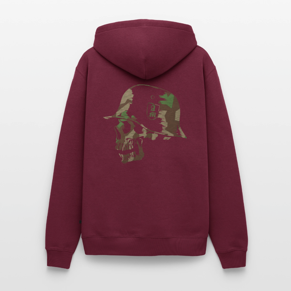 Männer Premium Hoodie Splitt - Burgunderrot