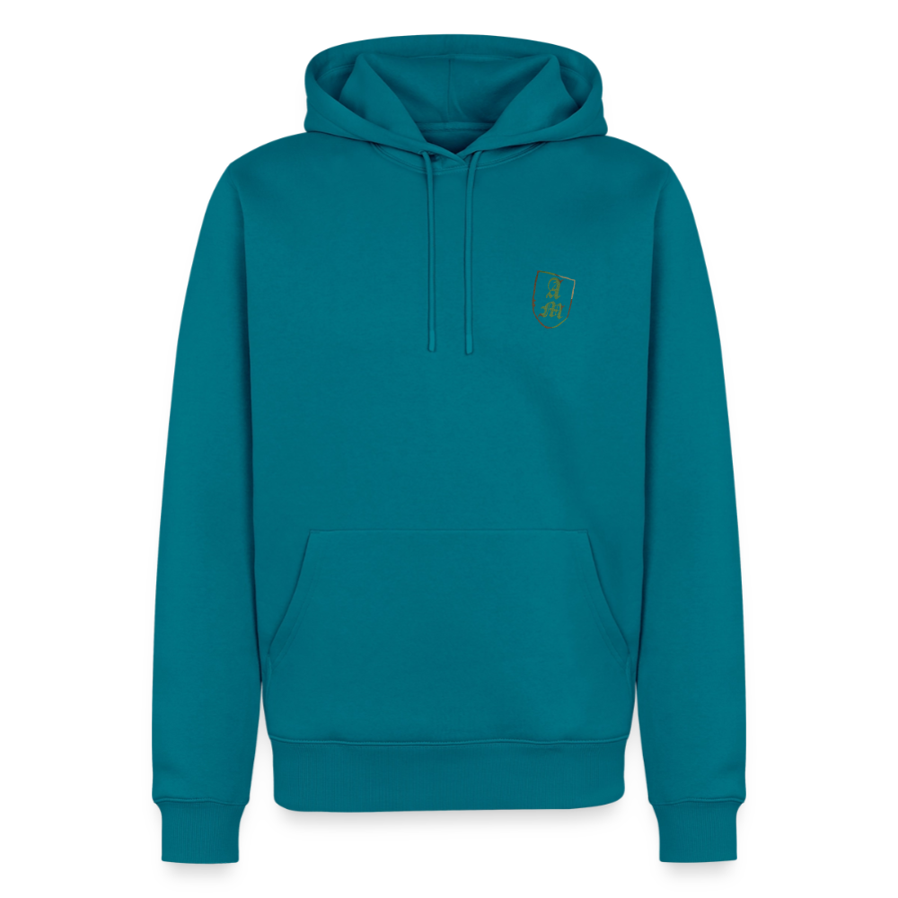 Männer Premium Hoodie Splitt - Petrol