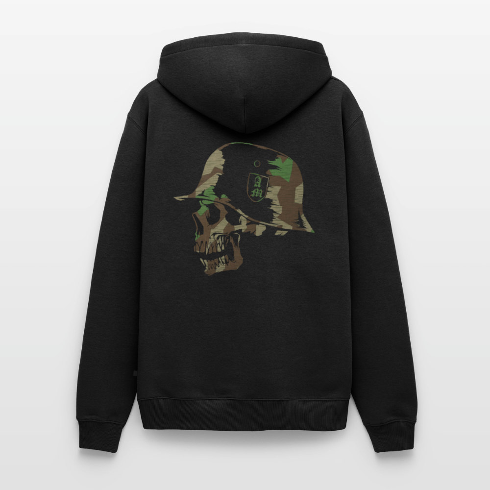 Männer Premium Hoodie Splitt - Schwarz
