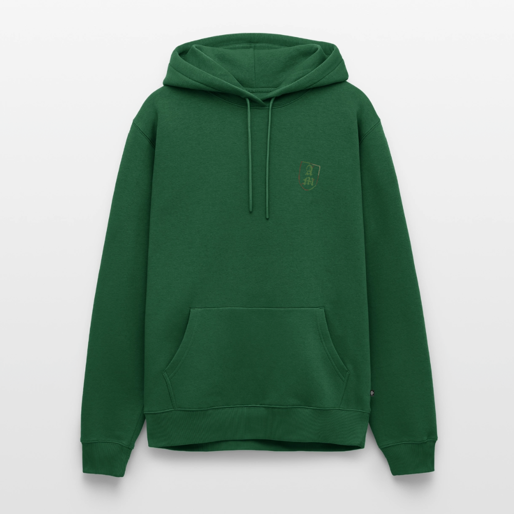 Männer Premium Hoodie Splitt - Flaschengrün