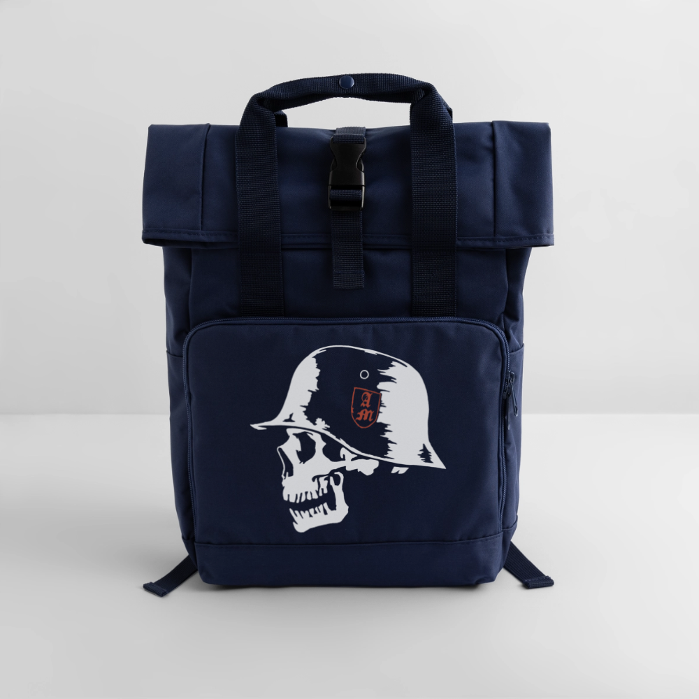 Rolltop Rucksack mit zwei Griffen - Navy